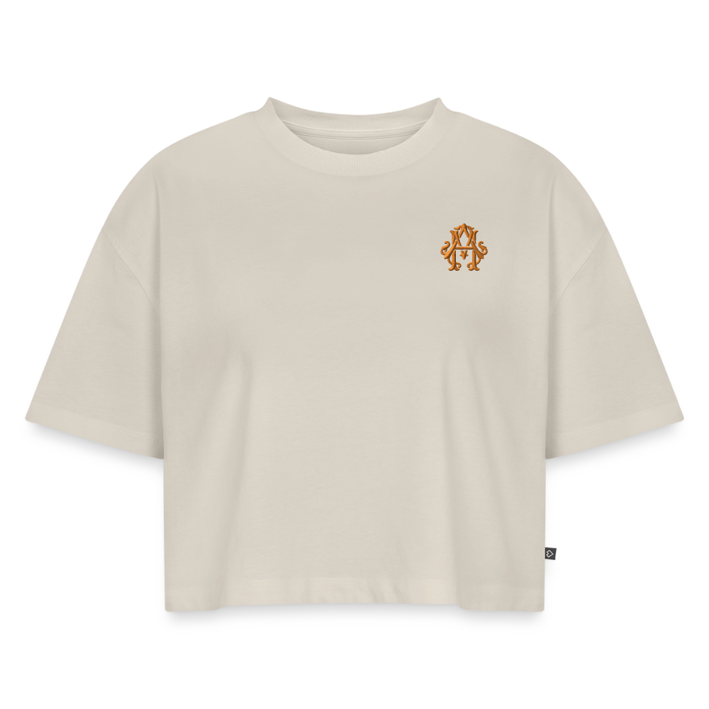 #TEAM adligemotivation Premium Cropped T-Shirt - beige