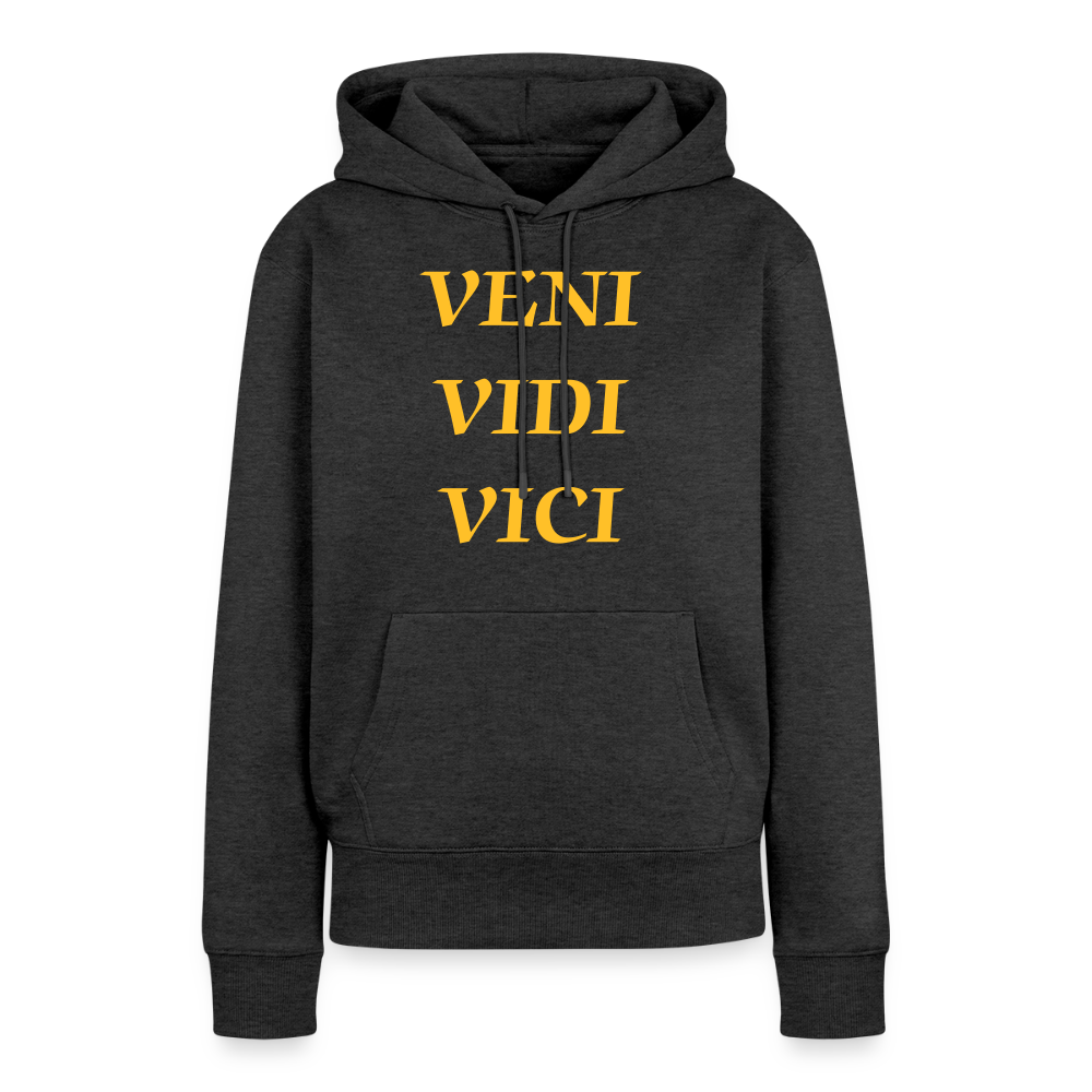 Veni, vidi, vici Premium Hoodie Woman - heather anthracite