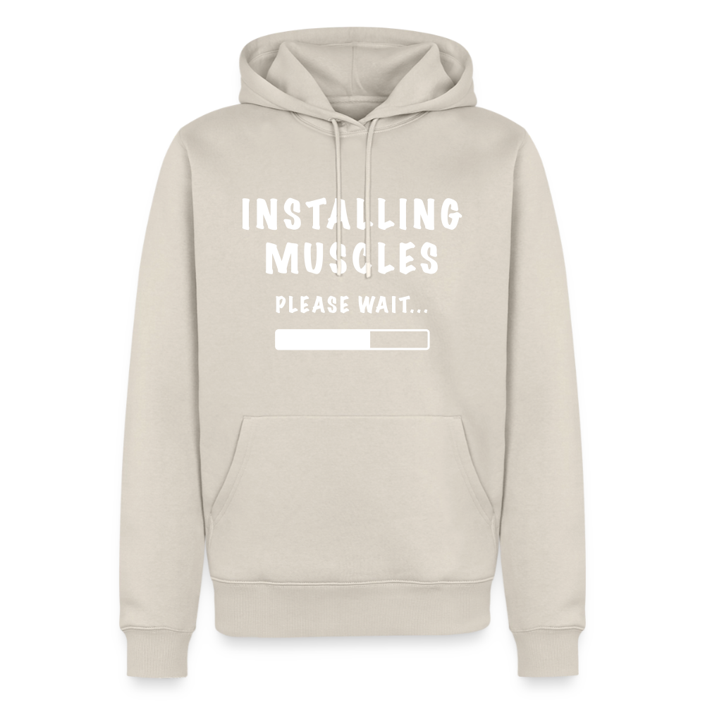 INSTALLUNG MUSCLES Premium Hoodie - beige