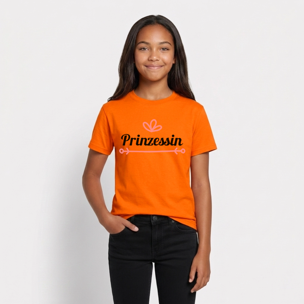 Prinzessin T-Shirt Teenager - orange