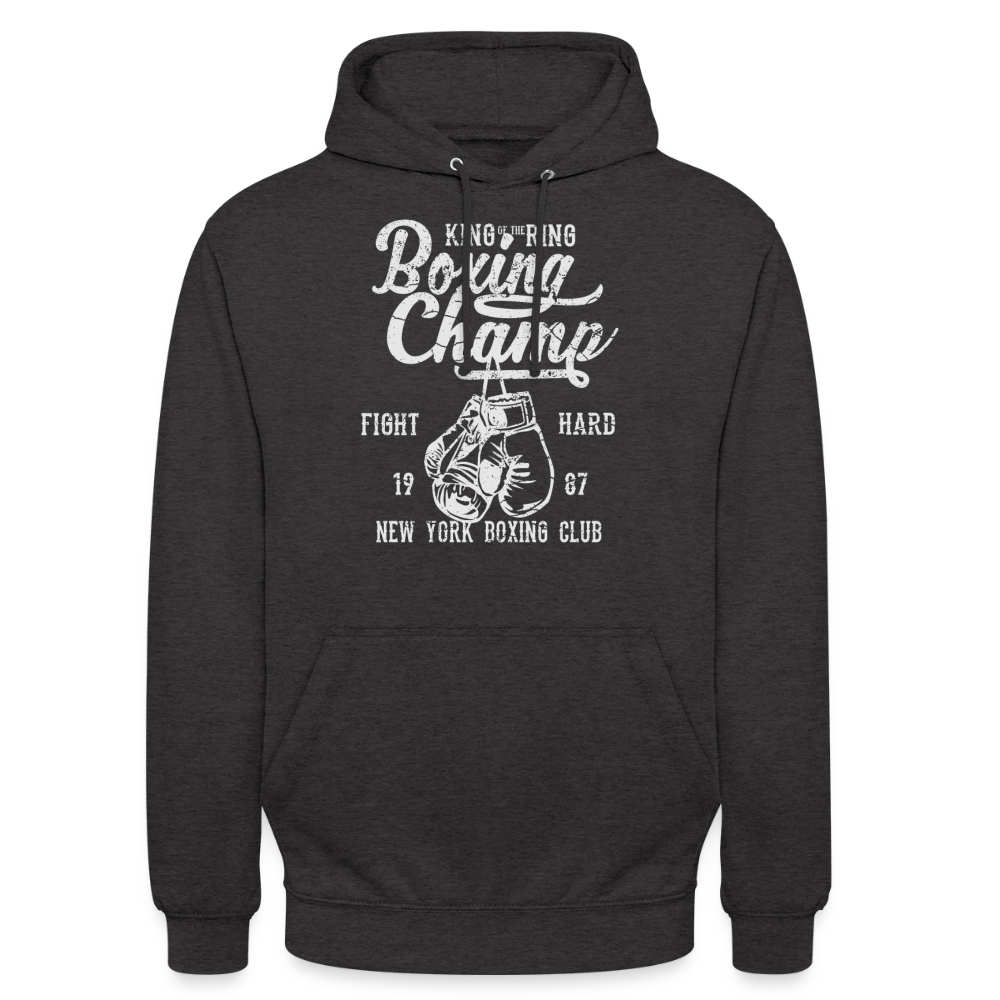 Boxing Champ Hoodie - charcoal grey