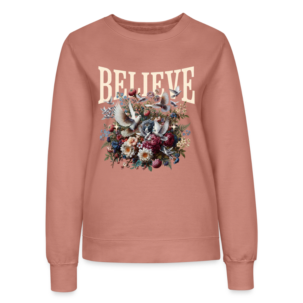 BELIEVE Sweatshirt - dusky rose