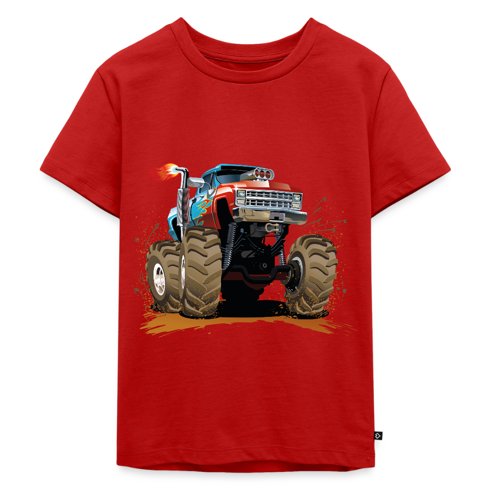 Monstertruck Premium Kinder T-Shirt - red
