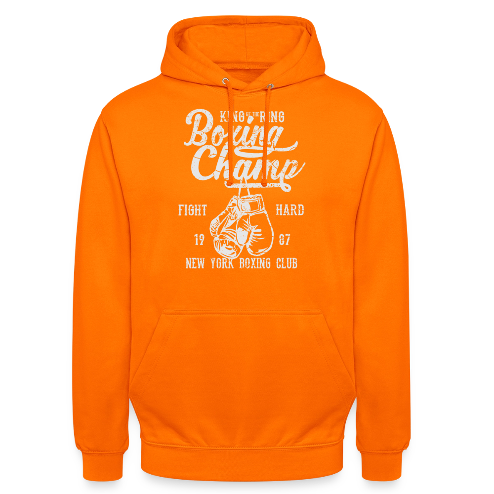Boxing Champ Hoodie - orange