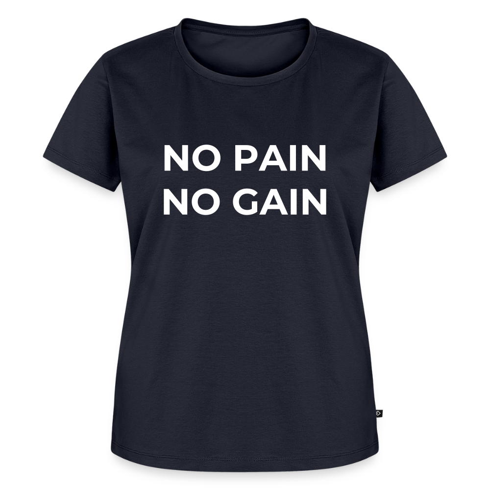 NO PAIN NO GAIN T-Shirt Woman - navy