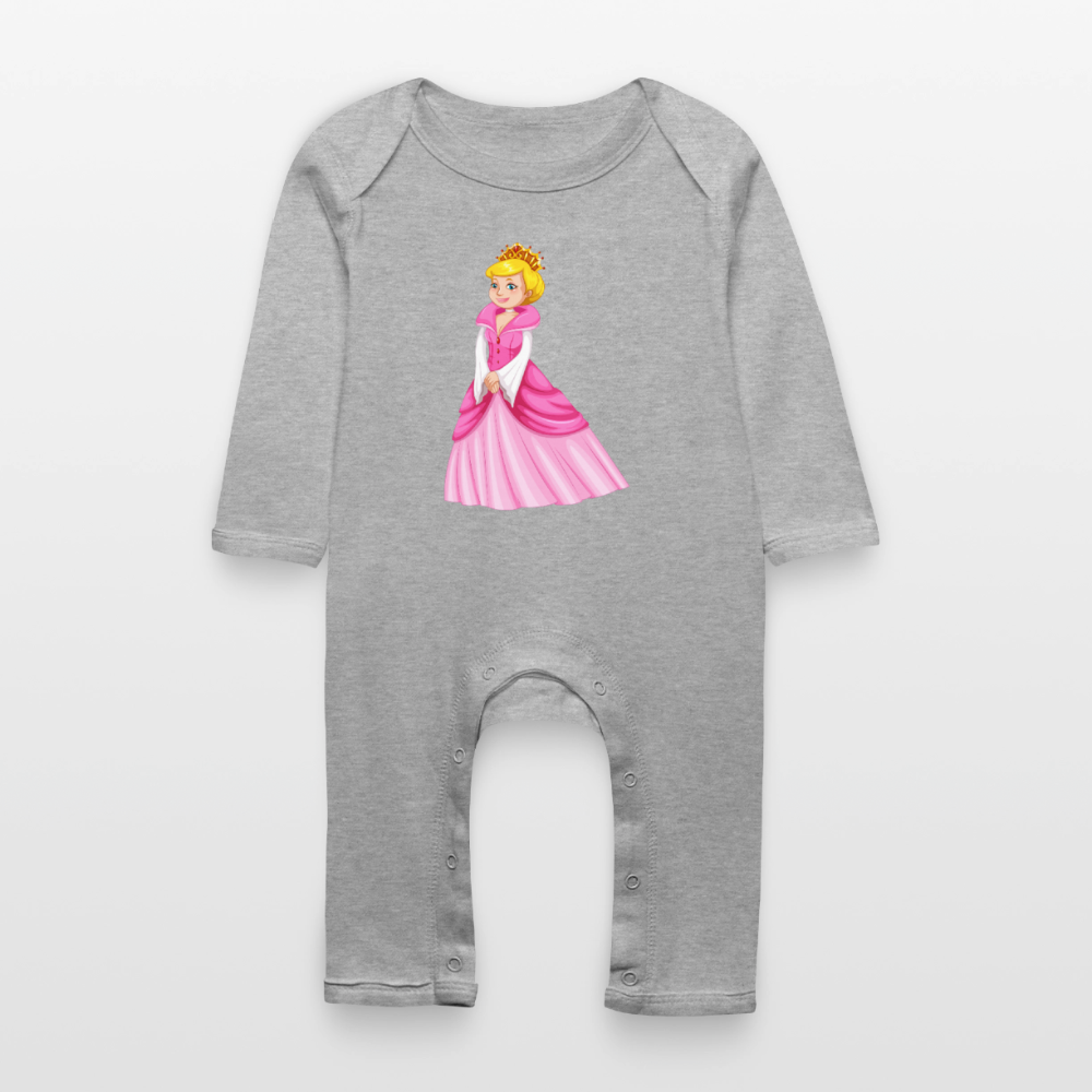 Prinzessin Premium Baby Strampler - heather grey