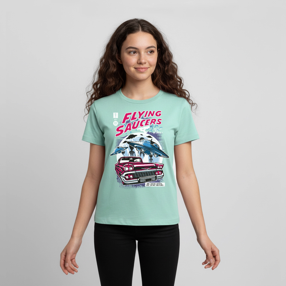 FLYING SAUCERS Premium Teenager T-Shirt - mint 