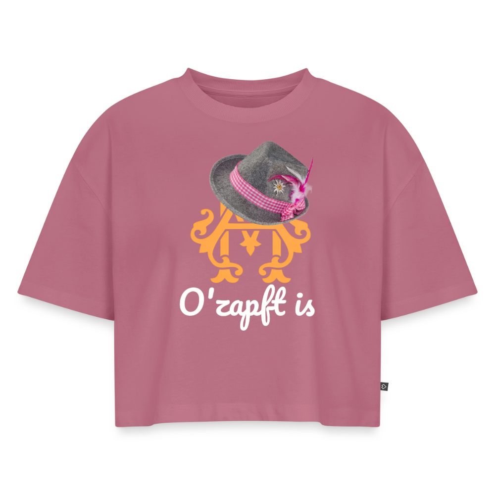 O´zapft is Premium Cropped T-Shirt - mauve