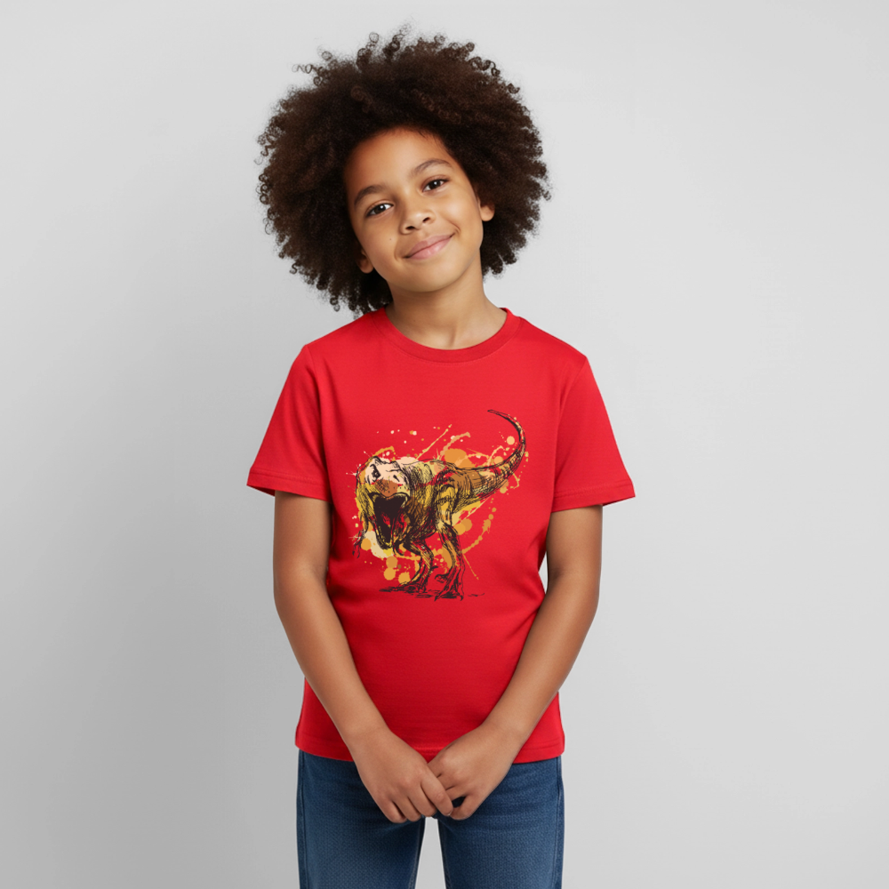 Dinosaurier Kinder T-Shirt - red
