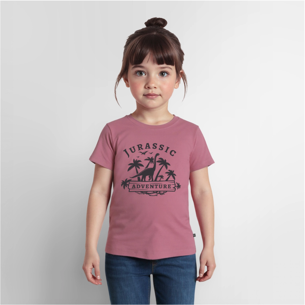 Dinosaurier Premium Kinder T-Shirt - mauve