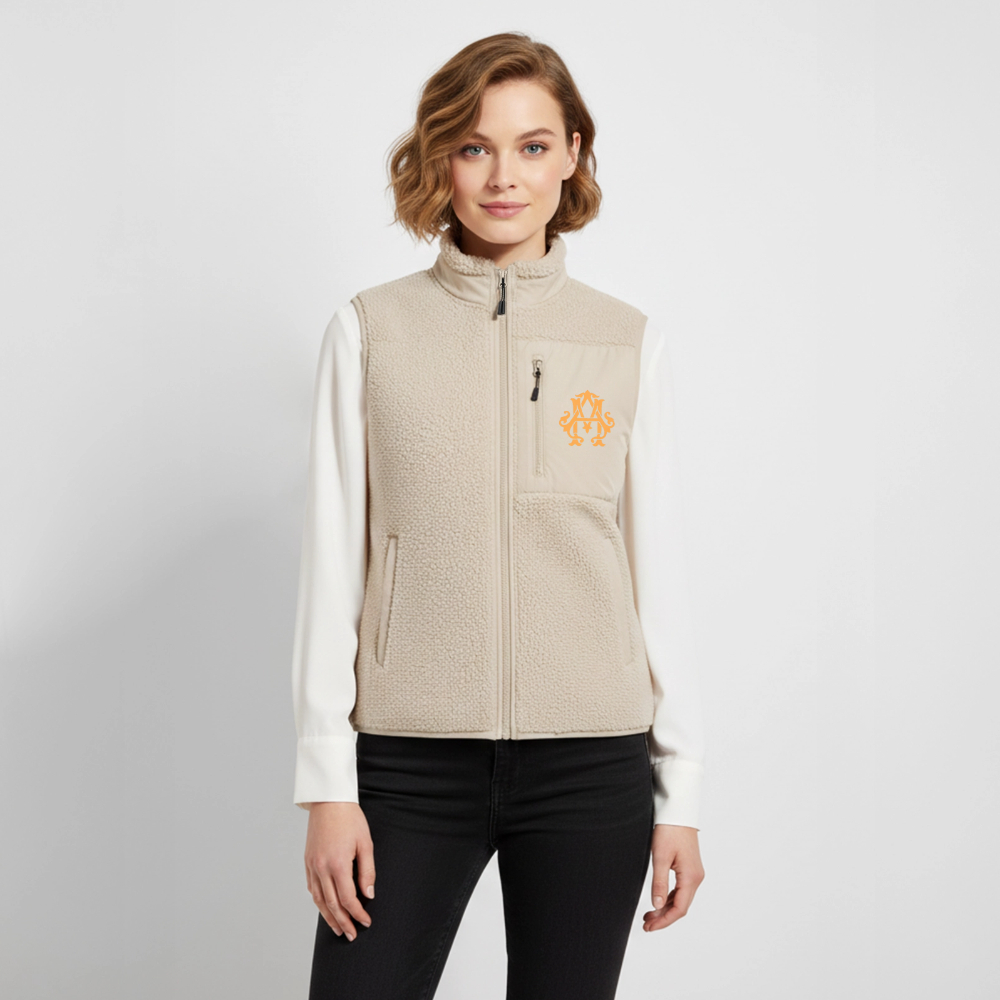 adligemotivations Logo Sherpa - Weste - beige