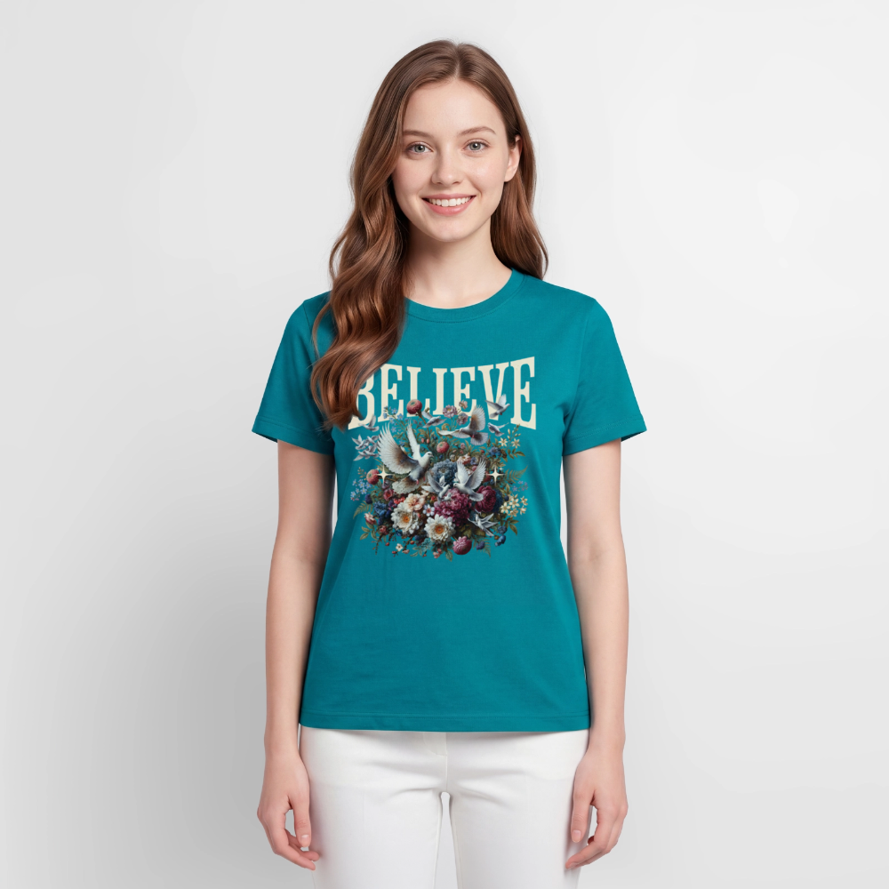 BELIEVE Premium T-Shirt - petrol