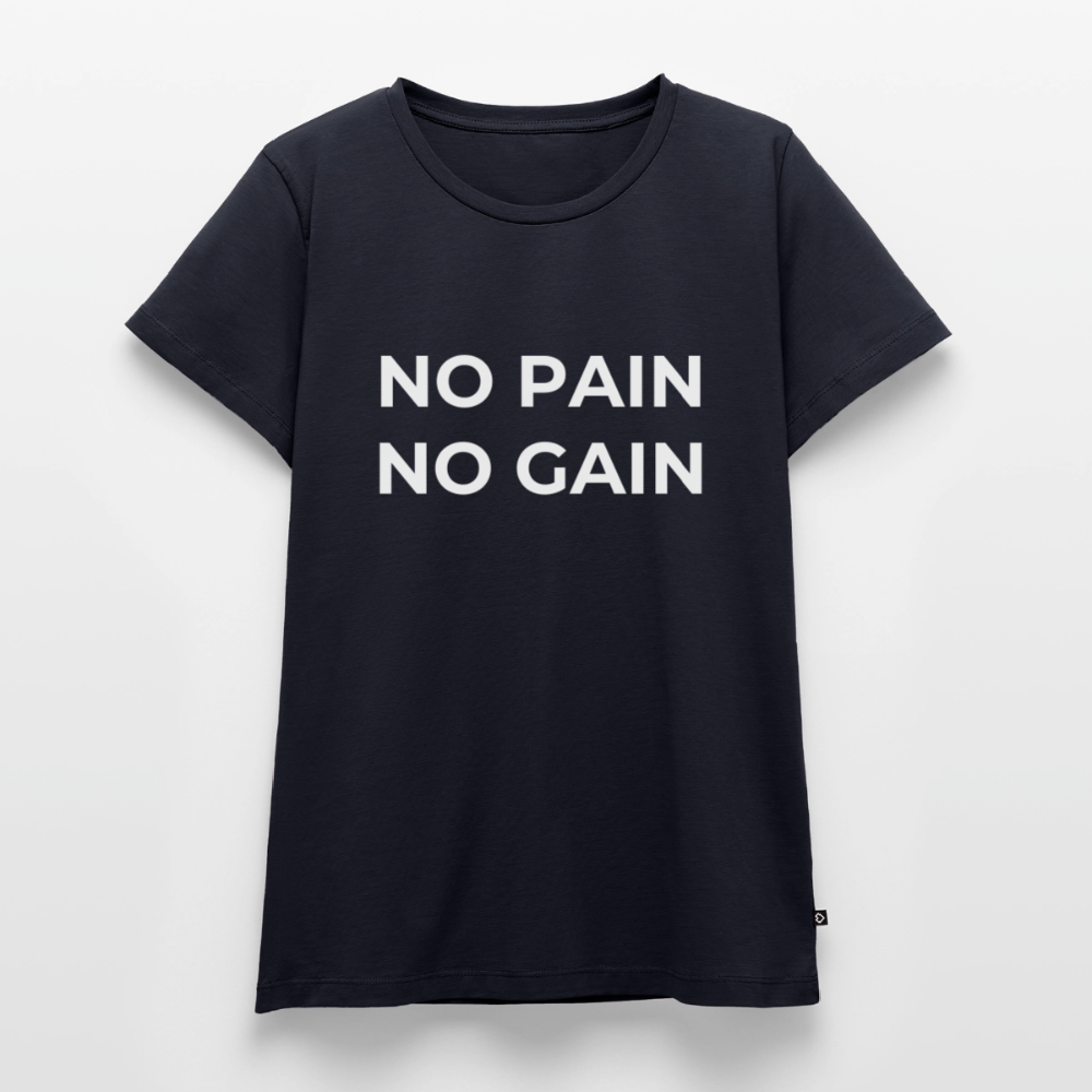 NO PAIN NO GAIN T-Shirt Woman - navy