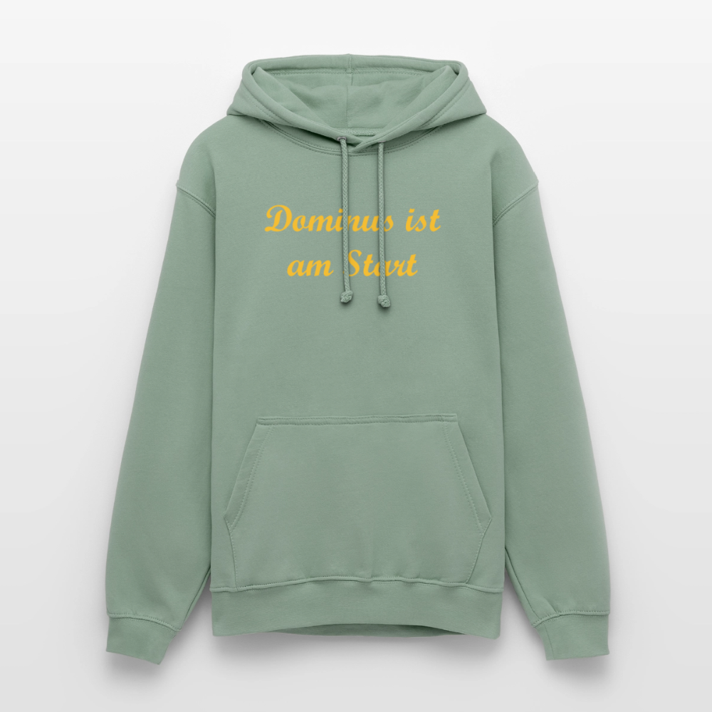 Dominus ist am Start Hoodie - steel green