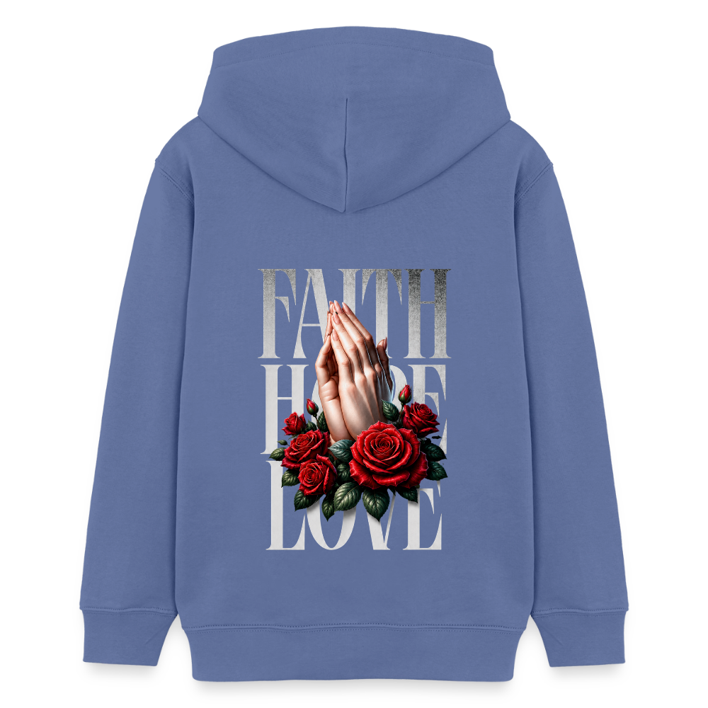 FAITH, HOPE, LOVE Premium Hoodie - bright blue