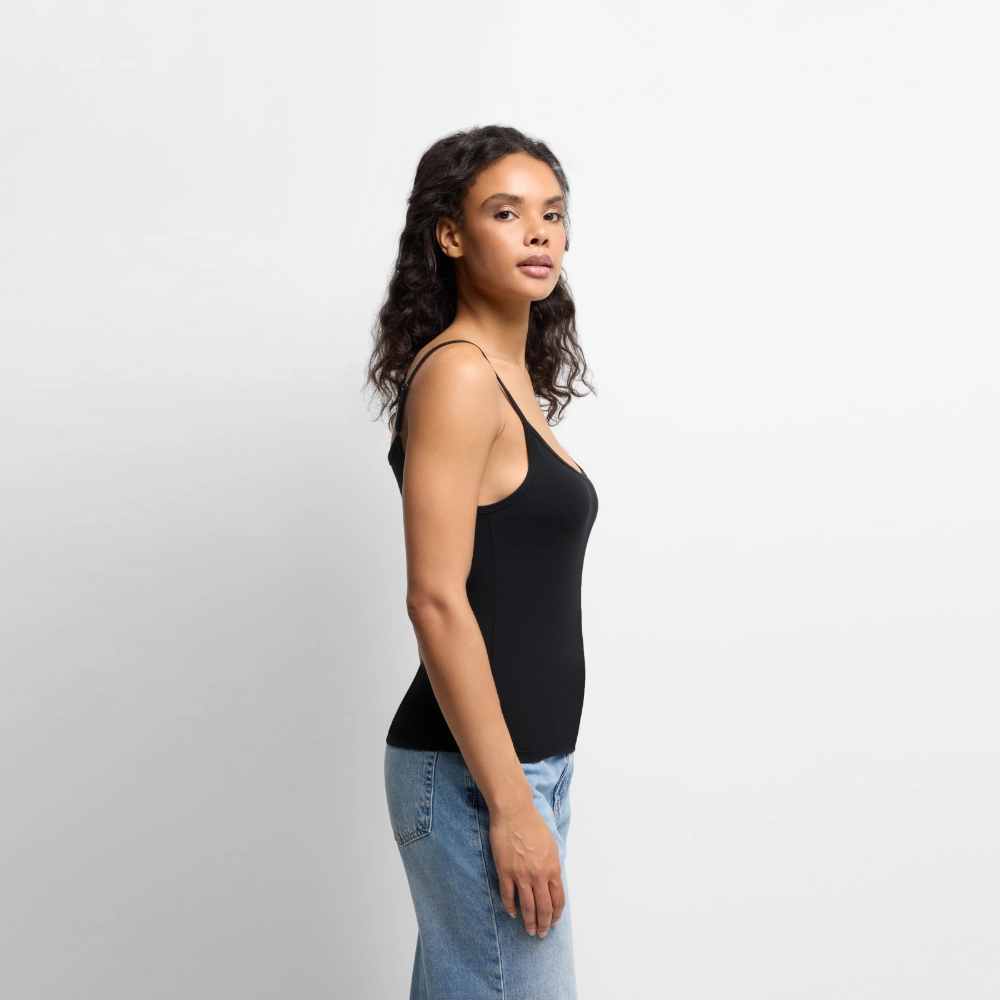 Premium Spaghetti Strap Top - black
