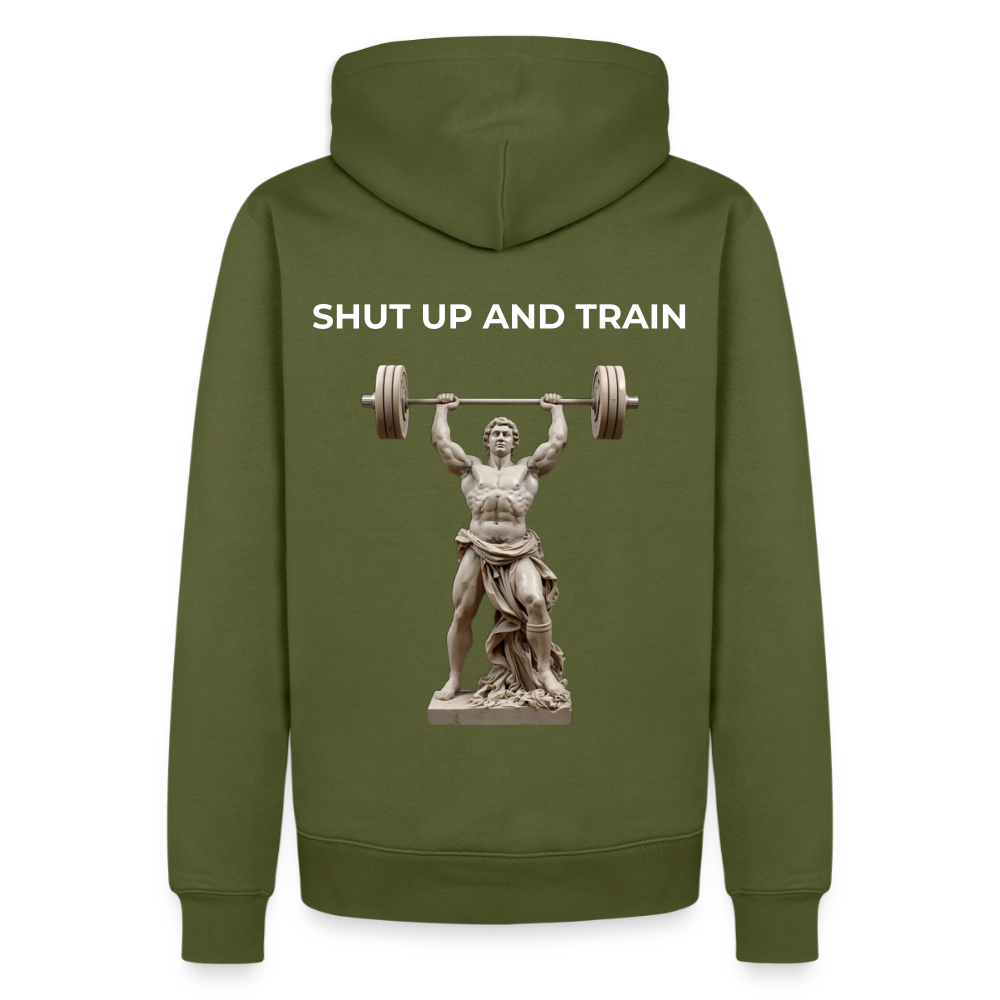NO PAIN NO GAIN Premium Hoodie - khaki