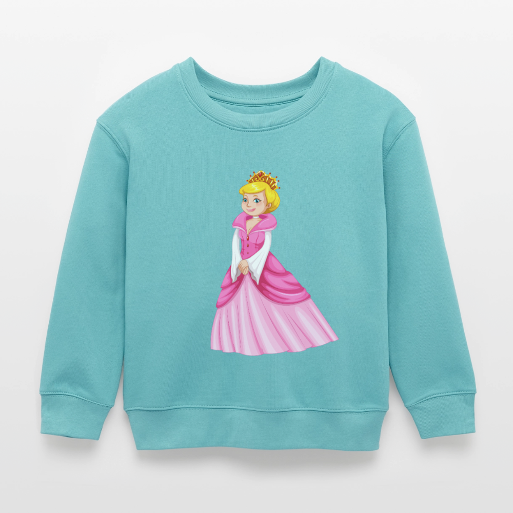 Prinzessin Premium Kinder Sweatshirt - pastel turquoise