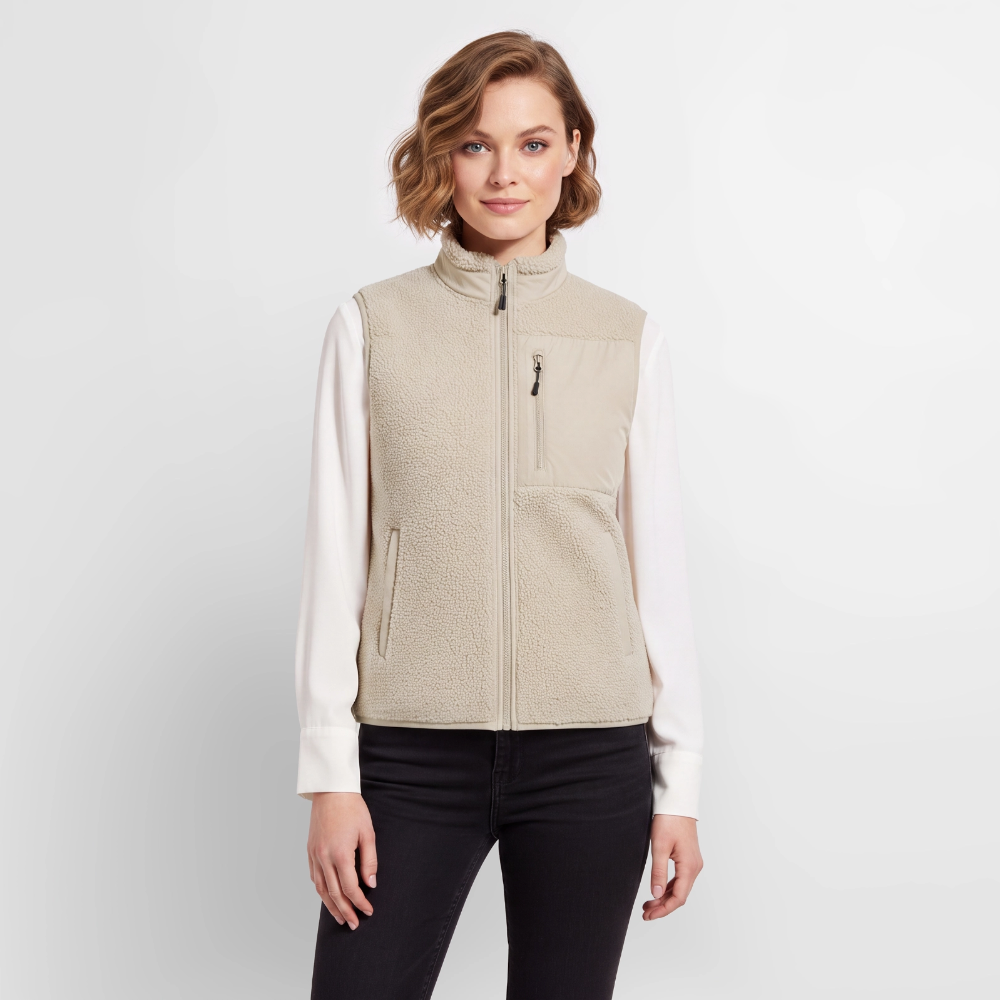 Sherpaweste - beige