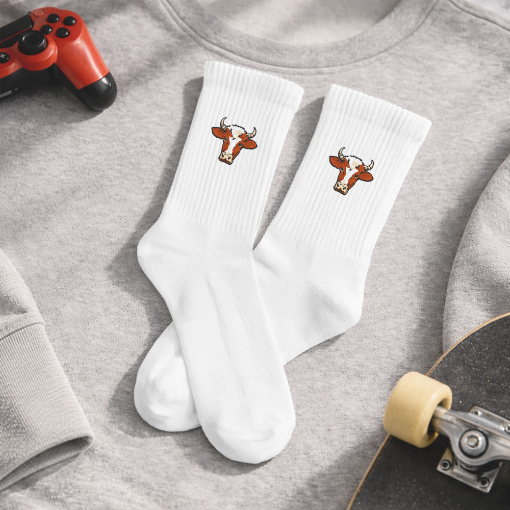 Stier Kinder Tennissocken - white