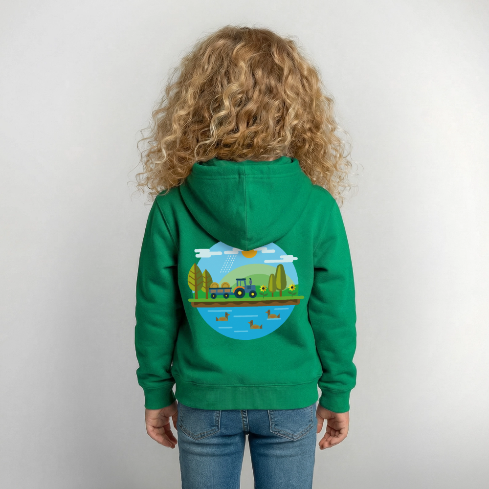 Bauernhof Kinder Hoodie - kelly green