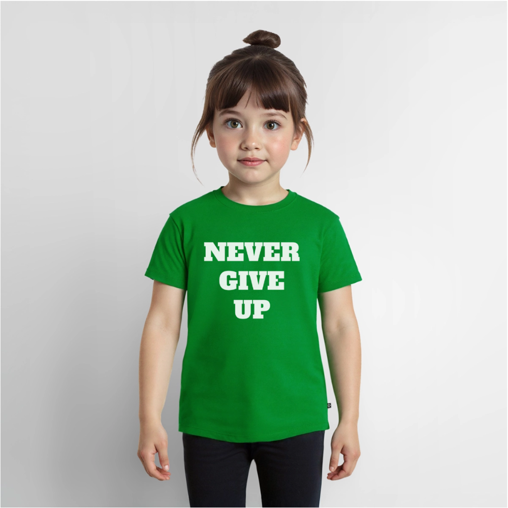 Never give up Premium Kinder T-Shirt - green