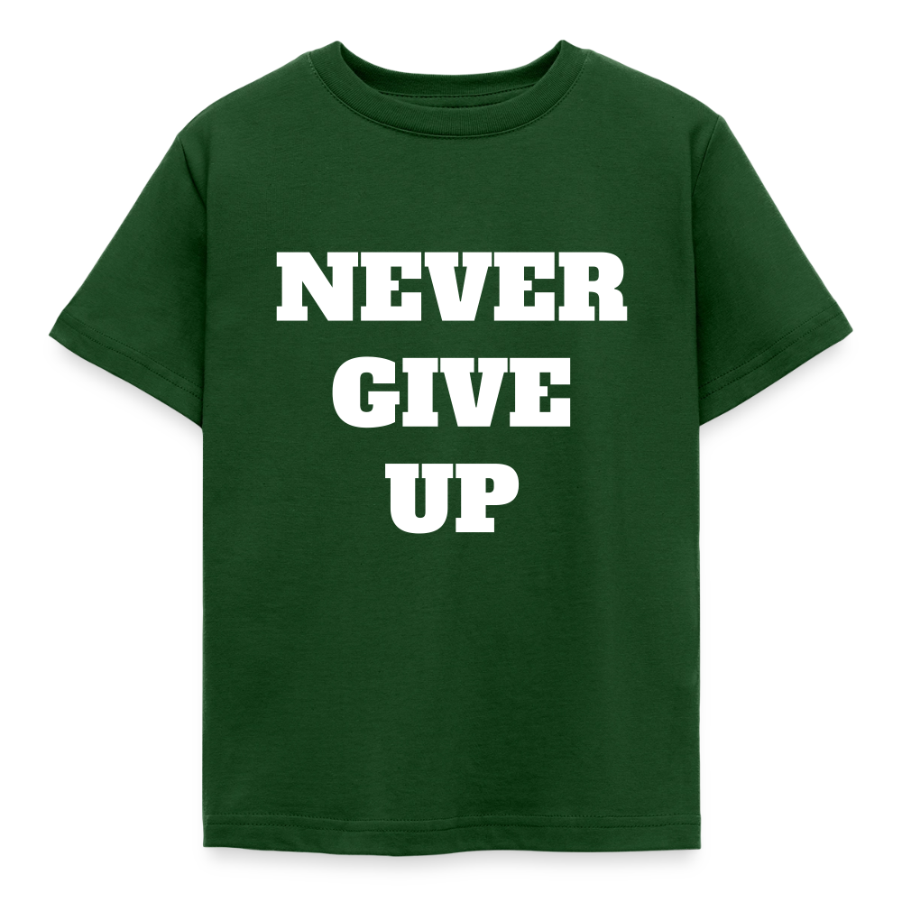 Never give up Kinder T-Shirt - forest green