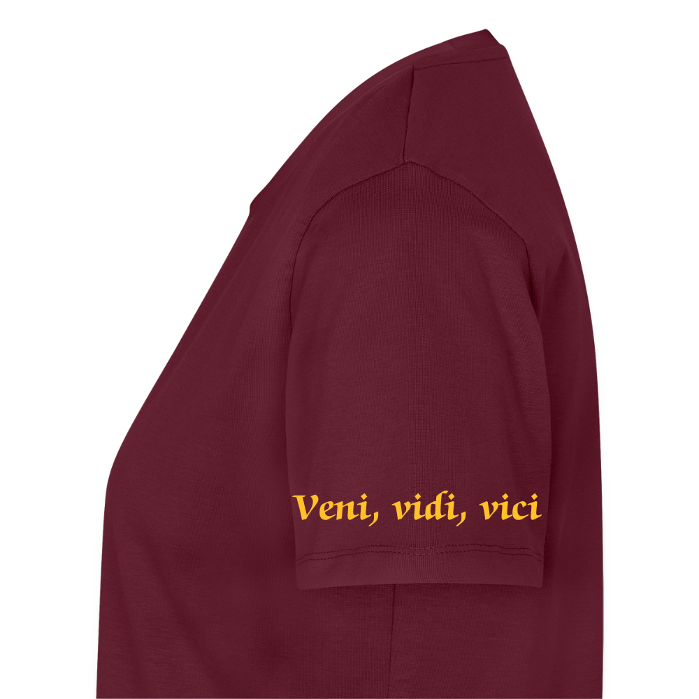 Veni, vidi, vici Premium T-Shirt Woman - burgundy
