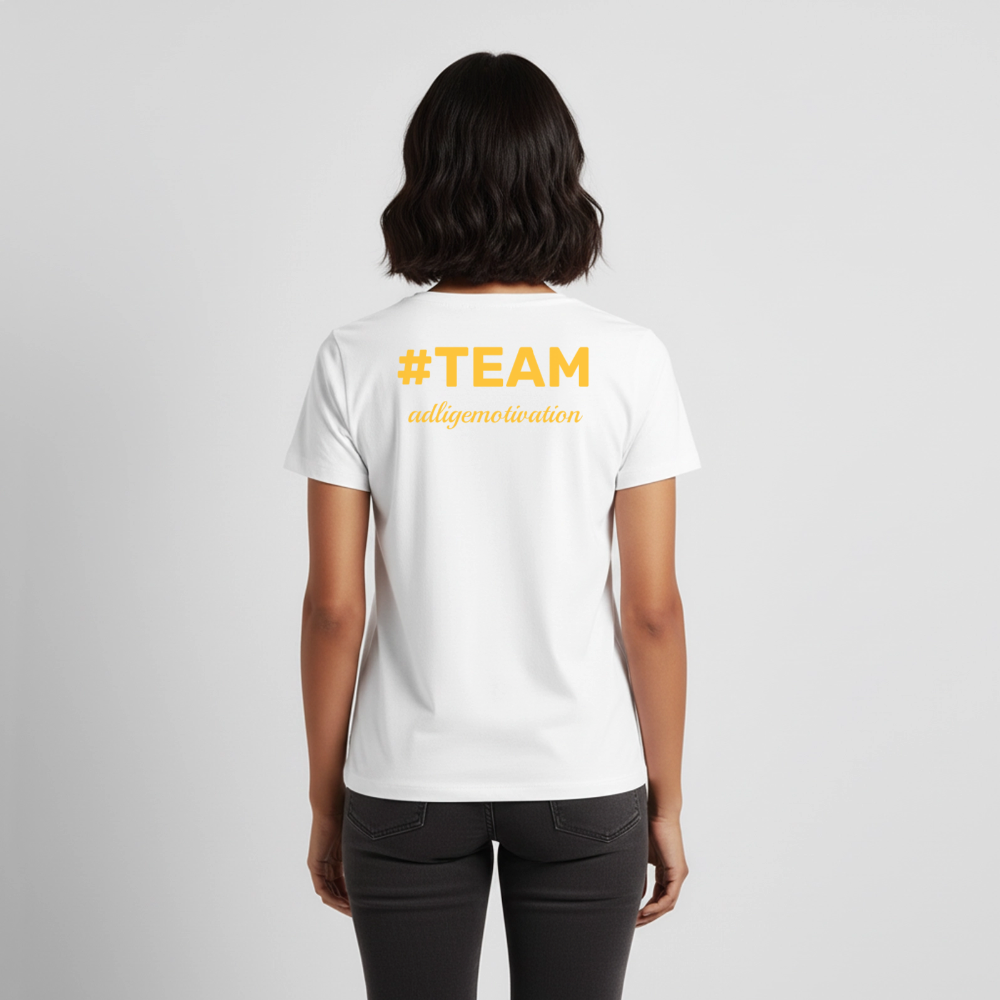 #TEAM adligemotivation Premium Logo T-Shirt - white