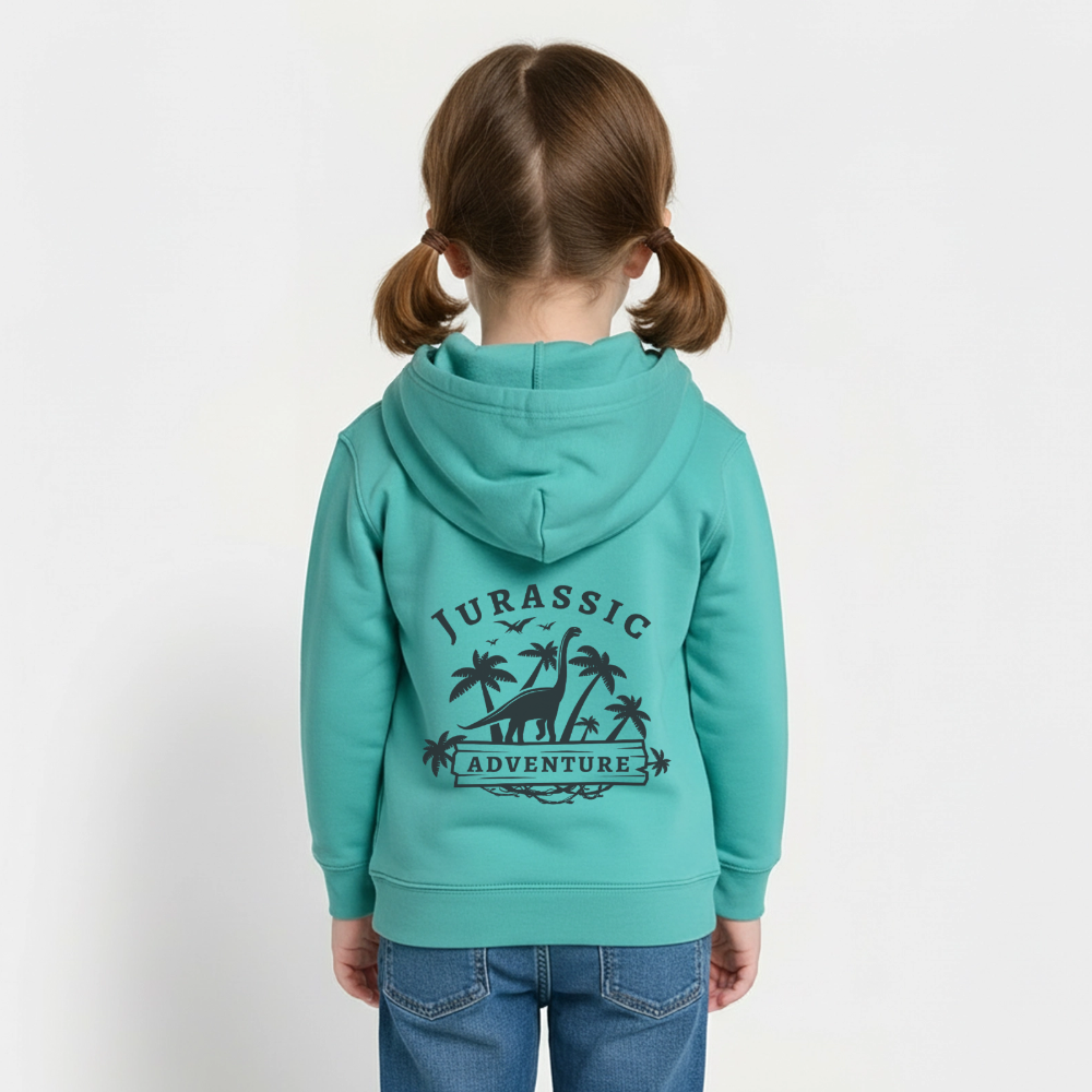 Dinosaurier Premium Kinder Hoodie - pool blue