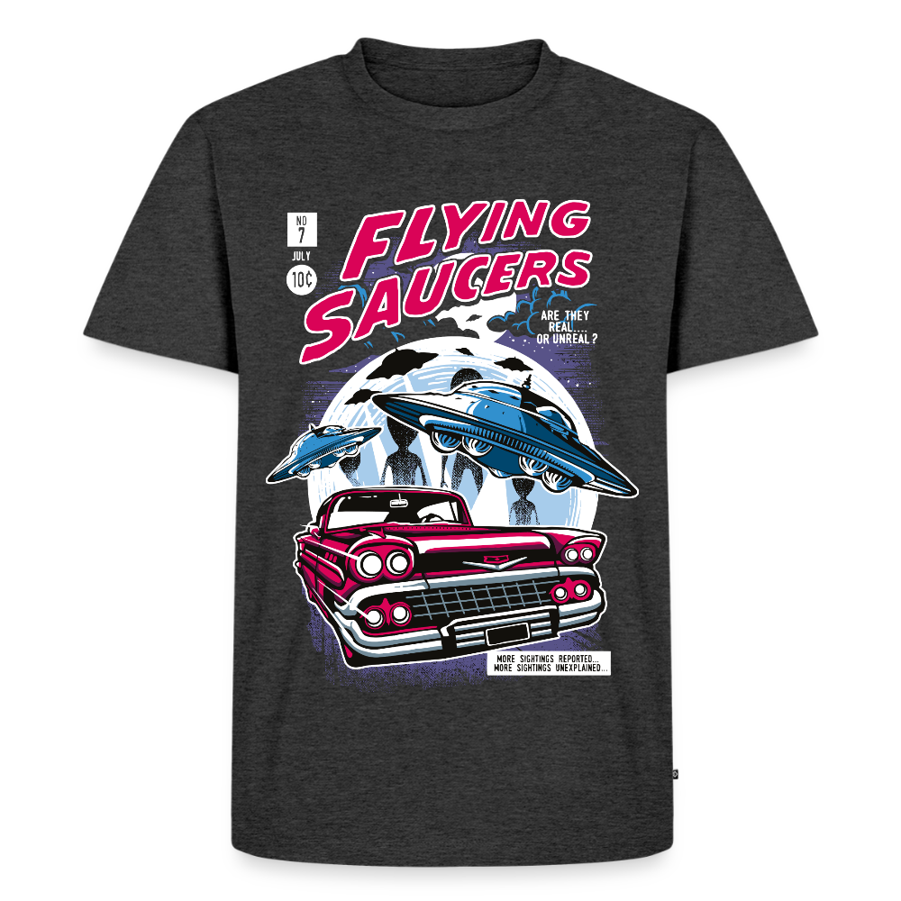 FLYING SAUCERS Premium T-Shirt - heather anthracite