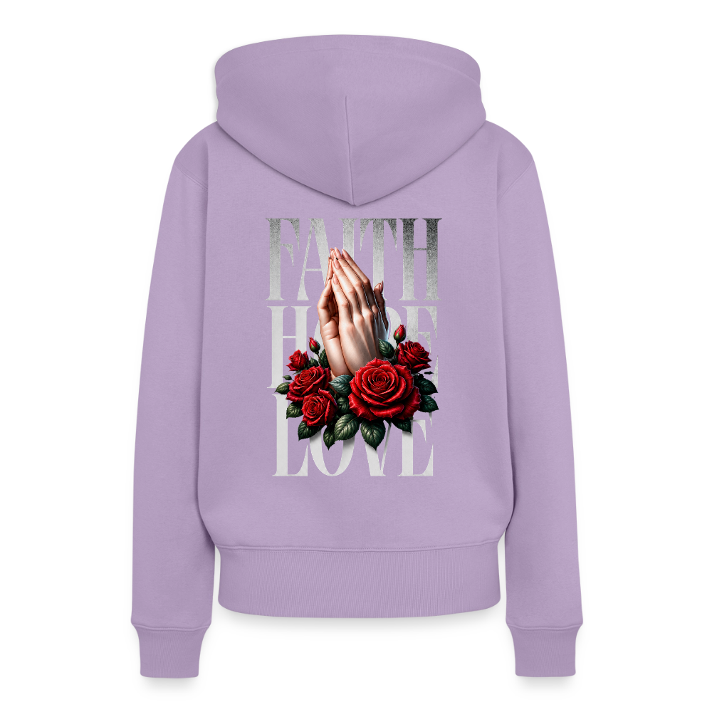 FAITH, HOPE, LOVE Premium Hoodie - lavender