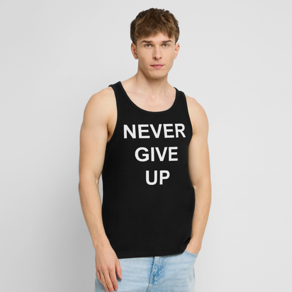 Never GIVE UP Premium Tank Top - black