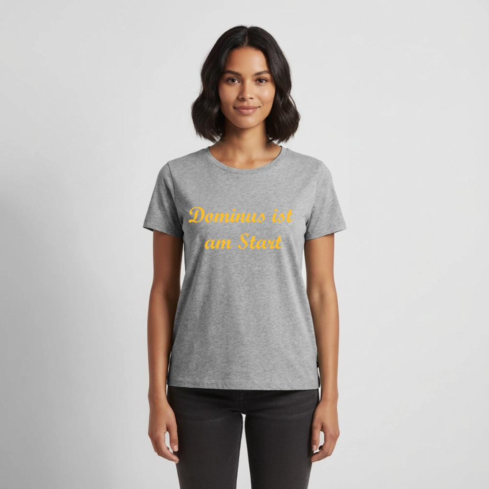 Dominus ist am Start Premium T-Shirt Woman - heather grey