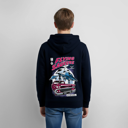 FLYING SAUCERS Premium Teenager Sweatjacke - navy