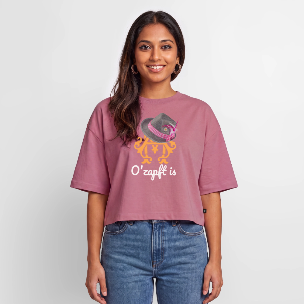 O´zapft is Premium Cropped T-Shirt - mauve