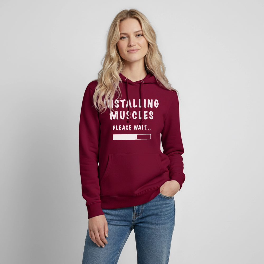 INSTALLING MUSCLES Hoodie - bordeaux