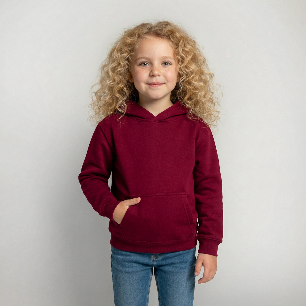 Hunde mit Brille Kinder Hoodie - bordeaux