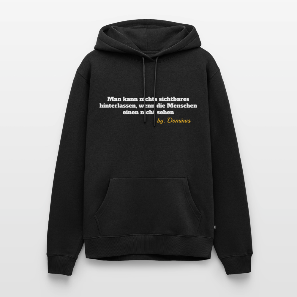 Zitat Aufdruck Premium Hoodie - black