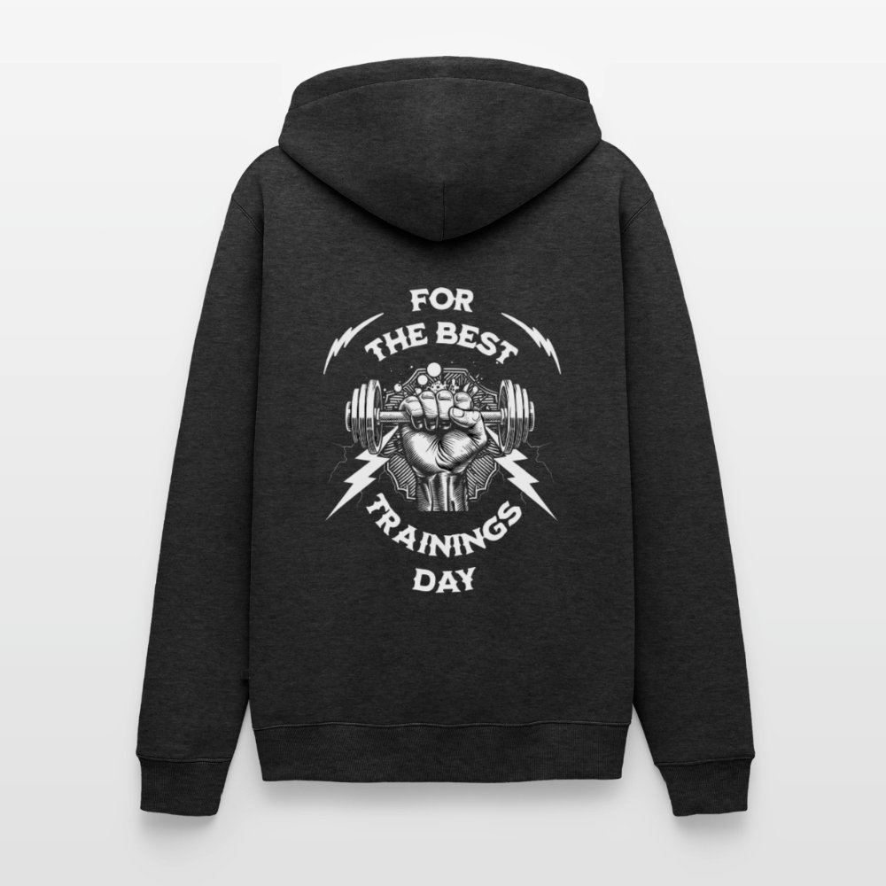 FOR THE BEST Premium Hoodie - heather anthracite
