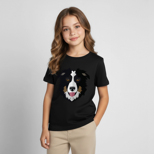 Hund Kinder T-Shirt - black