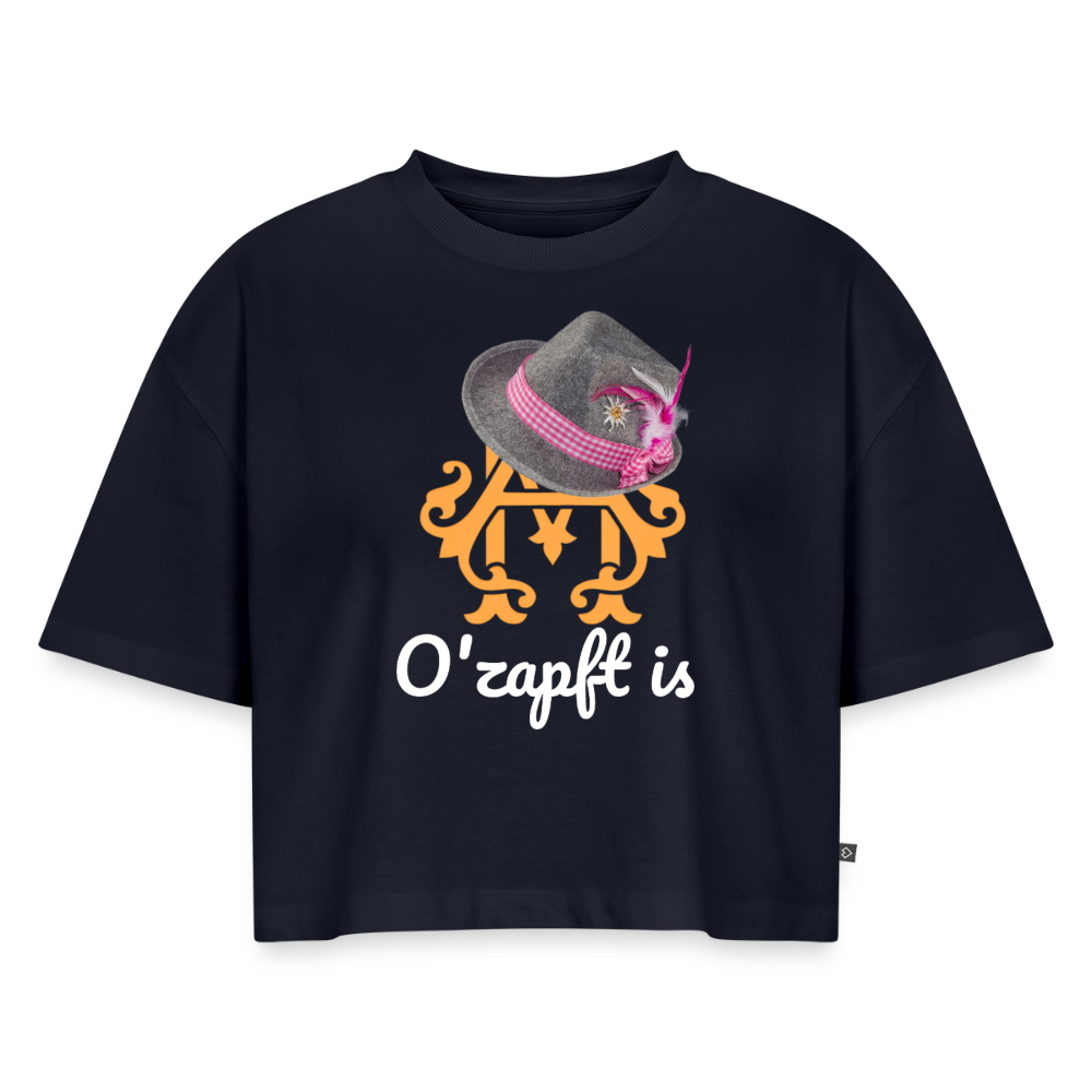 O´zapft is Premium Cropped T-Shirt - navy