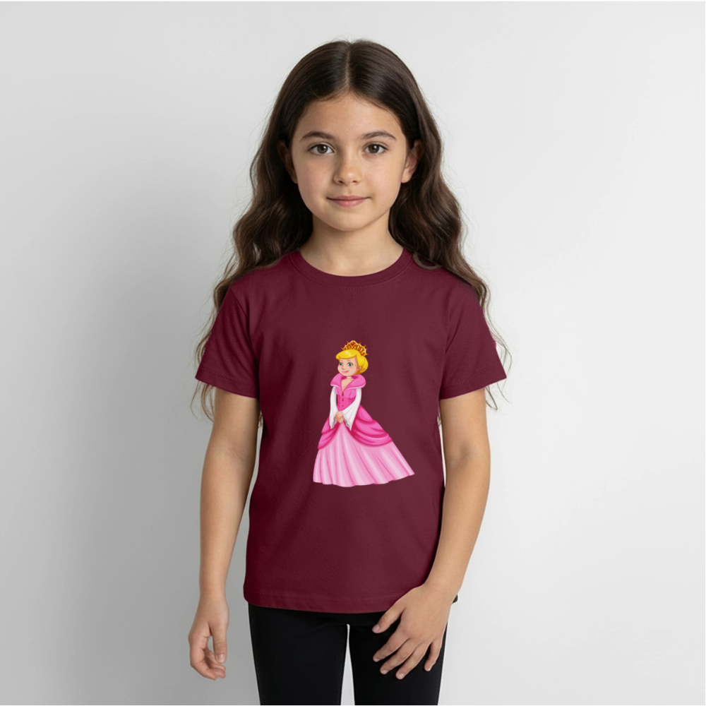 Prinzessin Premium Kinder T-Shirt - burgundy