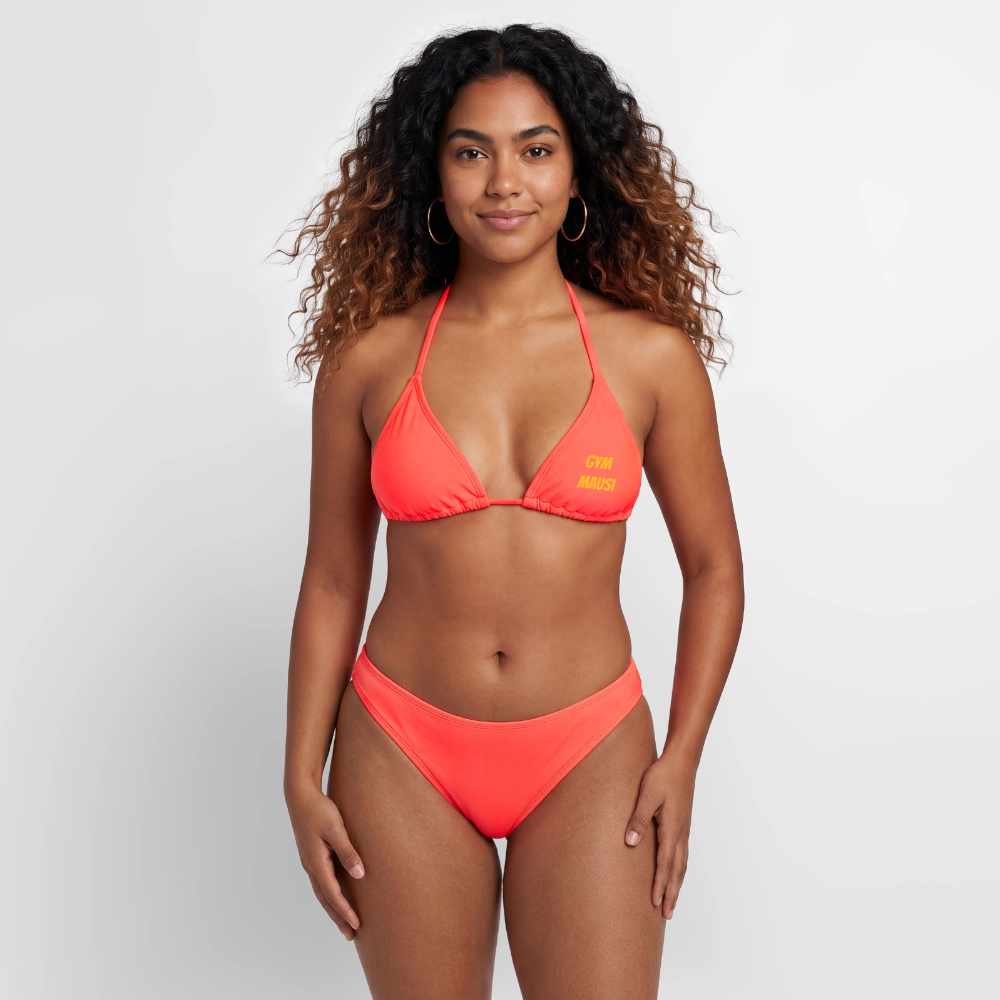Gym Mausi "HÄNDE WEG" Bikini - coral