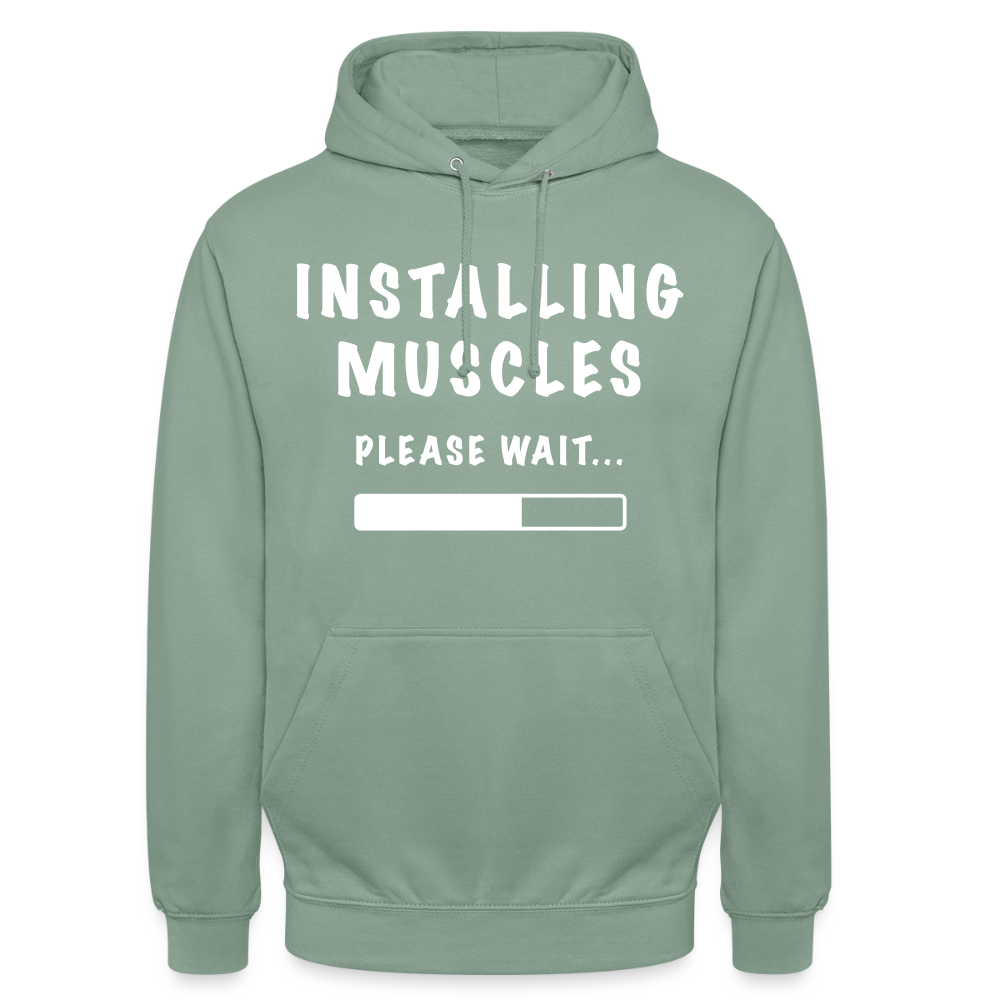 INSTALLUNG MUSCLES  Hoodie - steel green