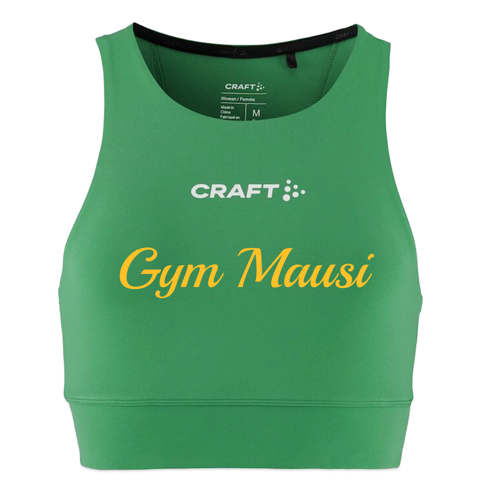 Gym Mausi Craft Crop Top - emerald