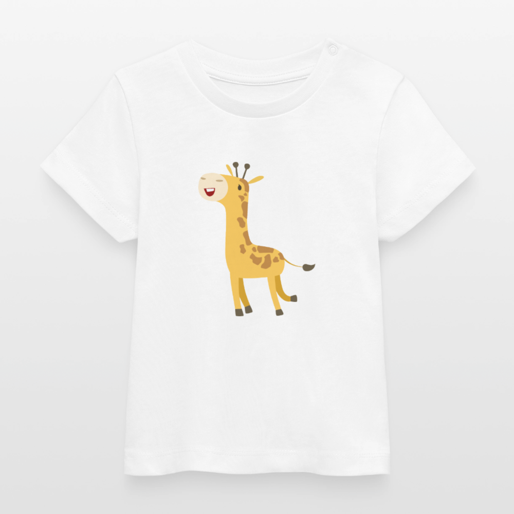 Giraffe Premium Baby T-Shirt - white