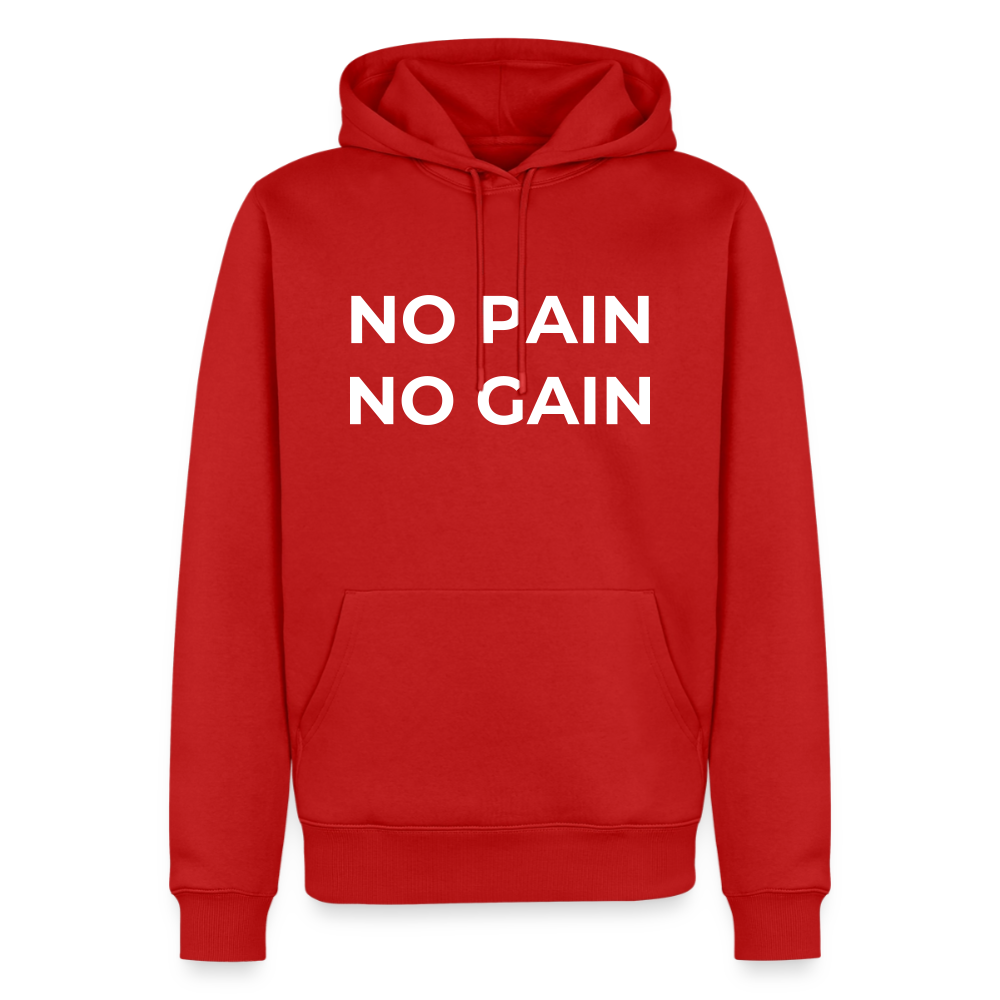 NO PAIN NO GAIN Premium Hoodie - red