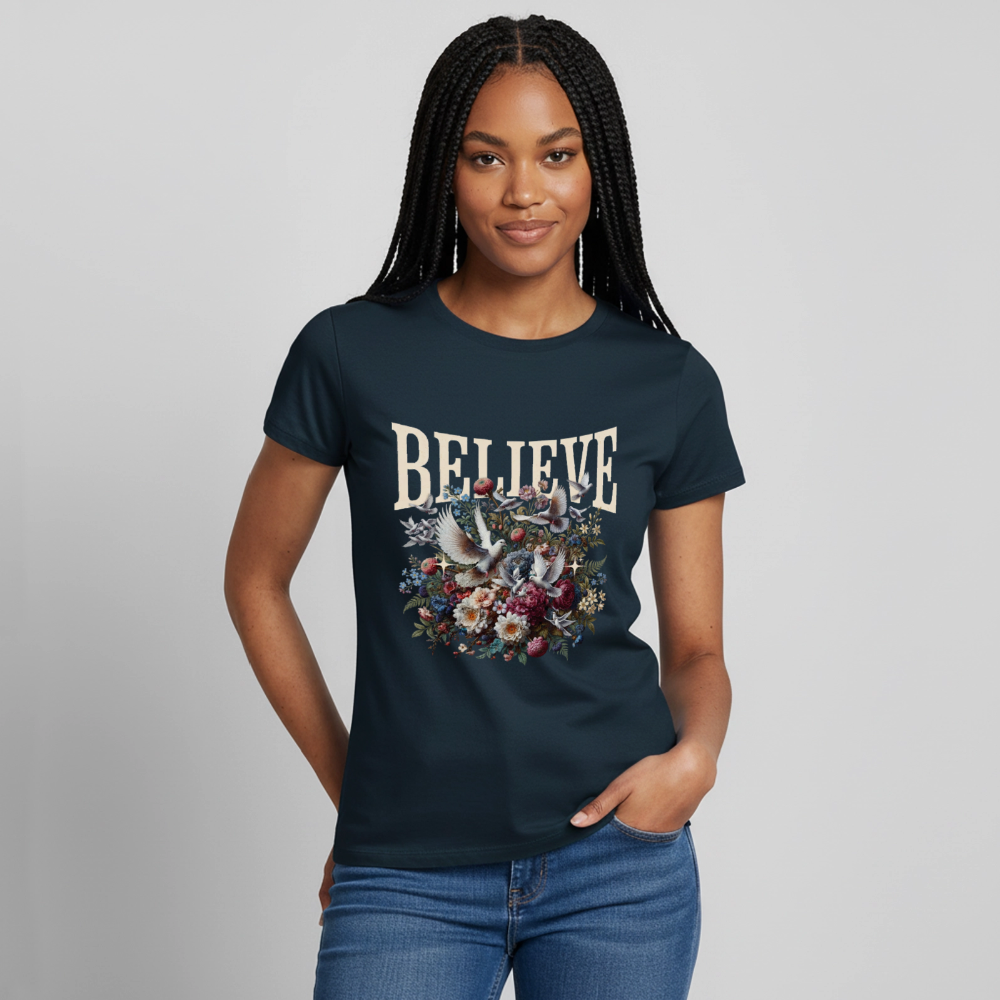 BELIEVE T-Shirt - navy