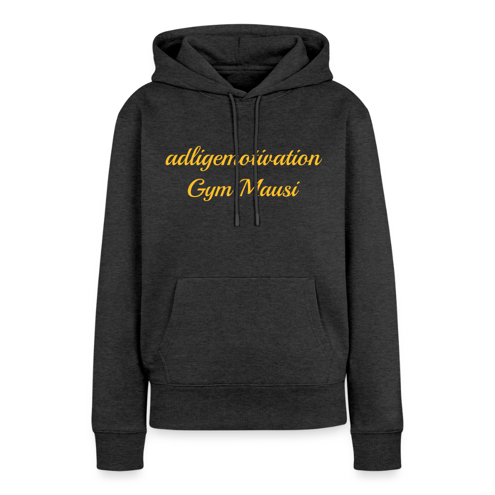 Gym Mausi Premium Hoodie - heather anthracite